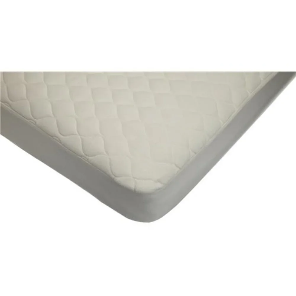 Waterproof Quilted Crib and Toddler Size Fitted Mattress Cover made with Organic